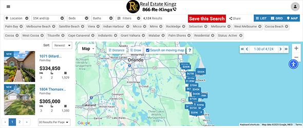 Find homes for sale in Palm Bay Florida with Real Estate Kingz real estate experts